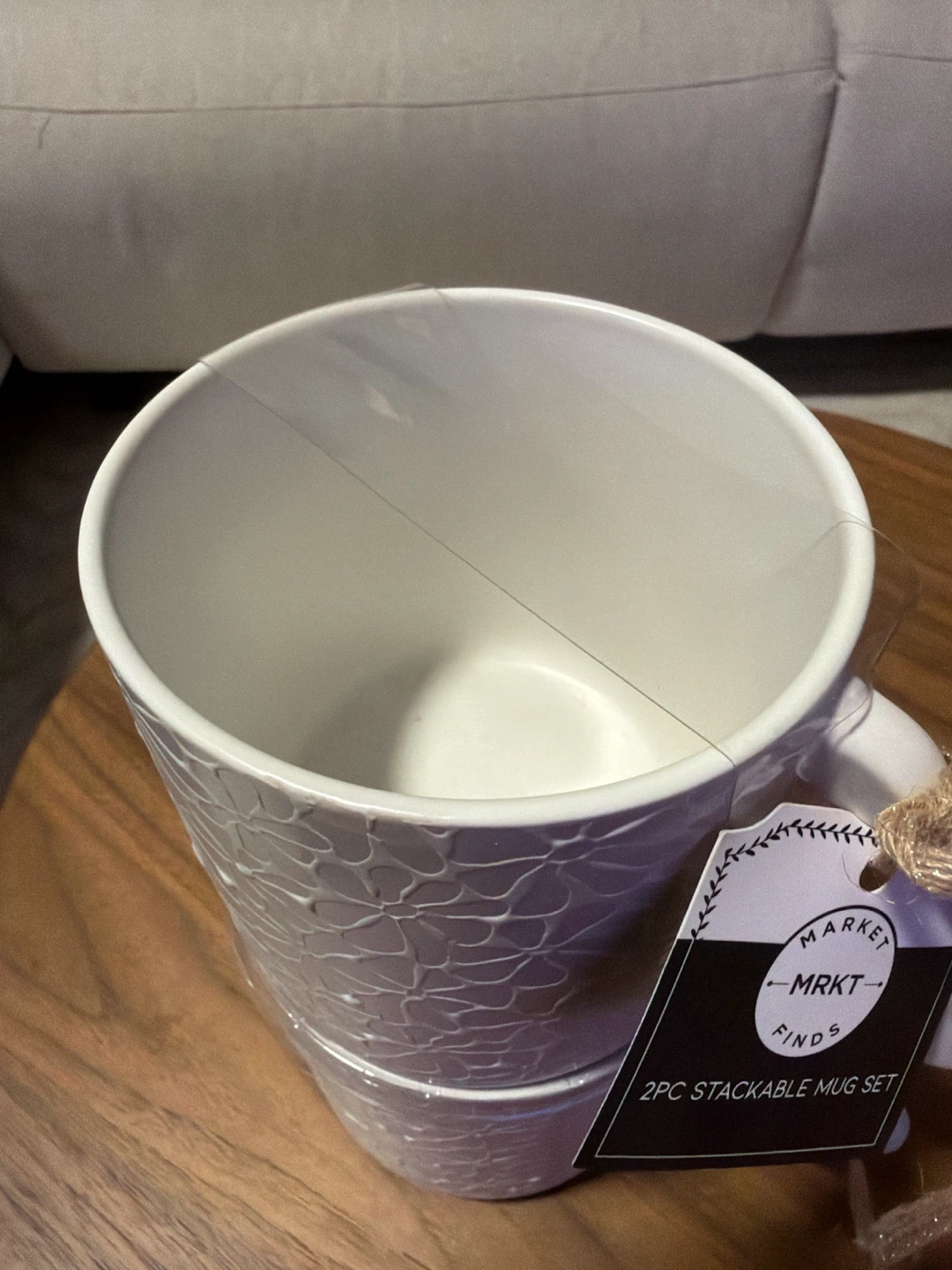 Market Finds 2pc Stackable Mug Set - photo 2