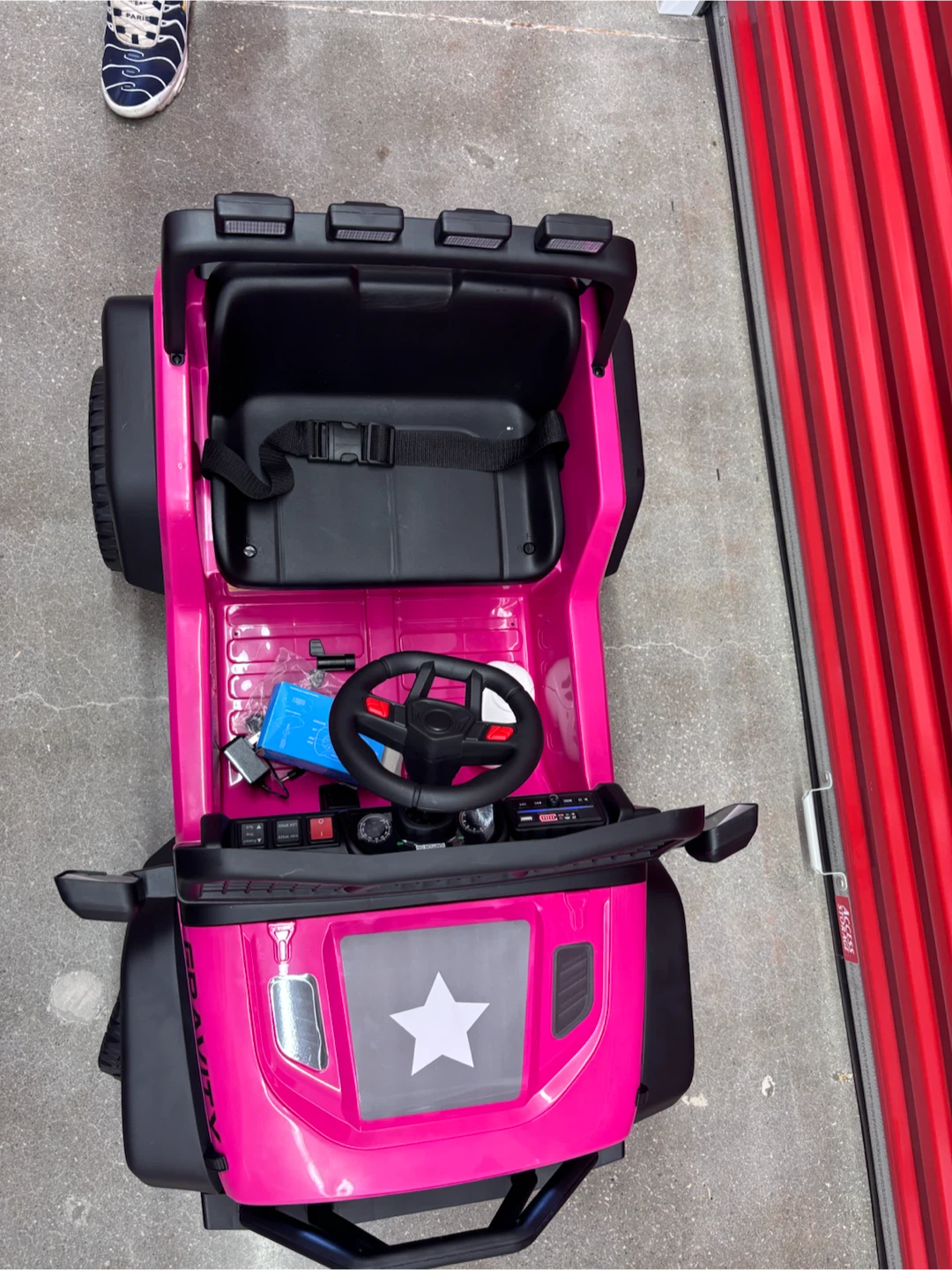Pink Ride-On Toy Car with Remote Control