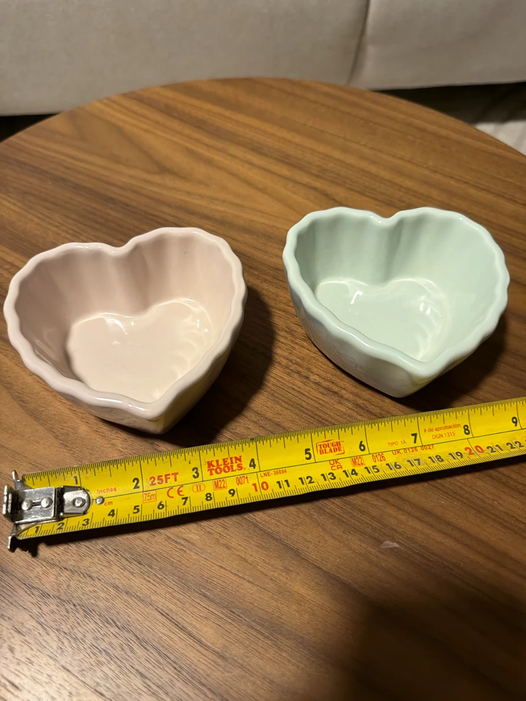 Heart Shaped Ceramic Bowls (Set of 2) - photo 2