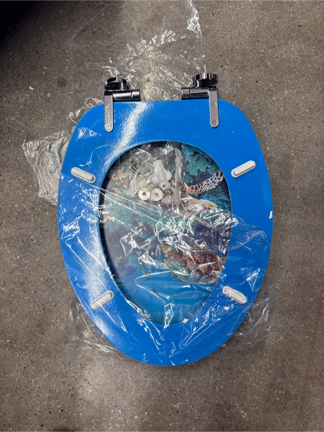 Decorative Toilet Seat - Ocean Turtle Design