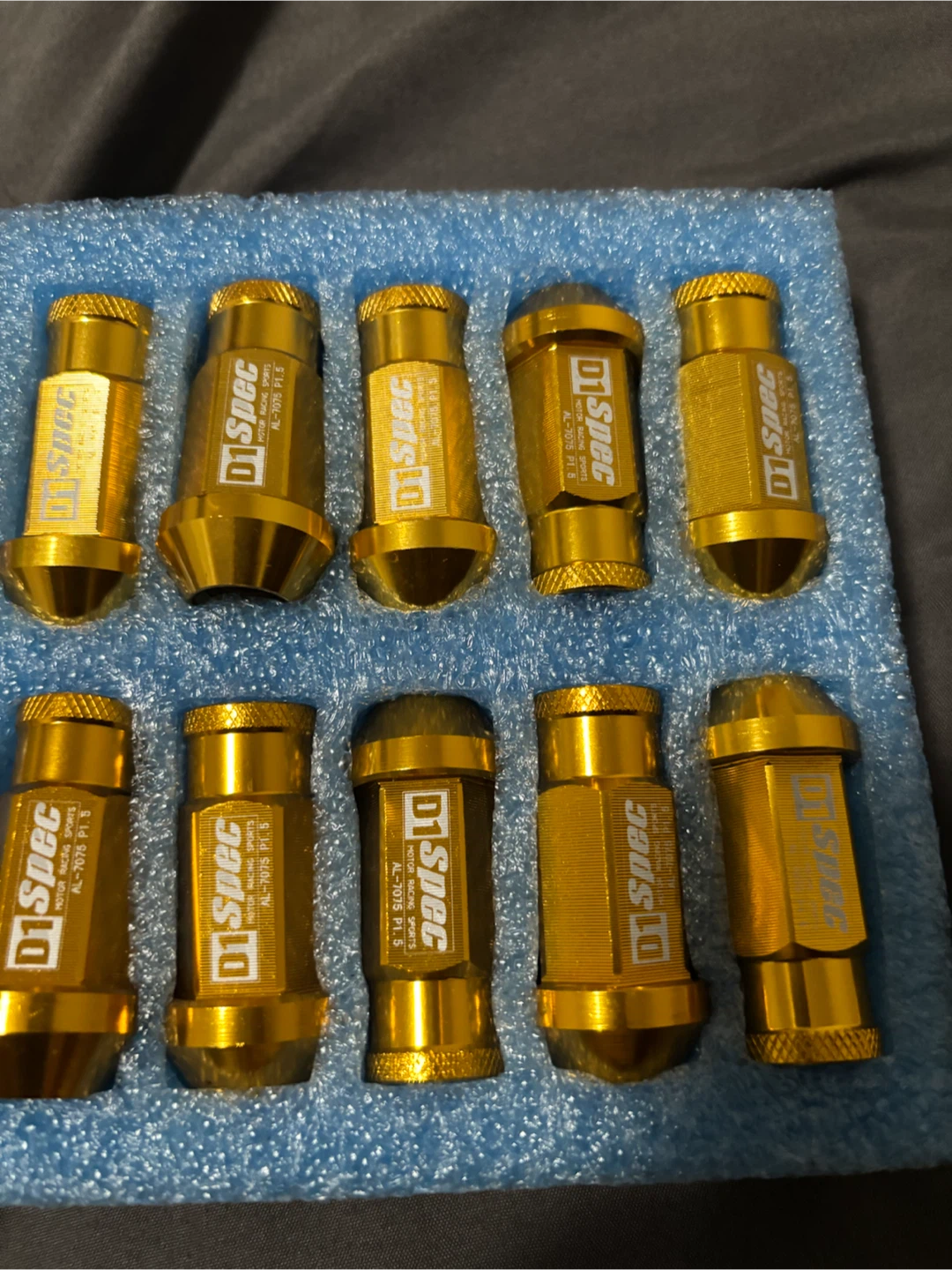 D1 Spec Racing Lug Nuts - Gold - photo 3