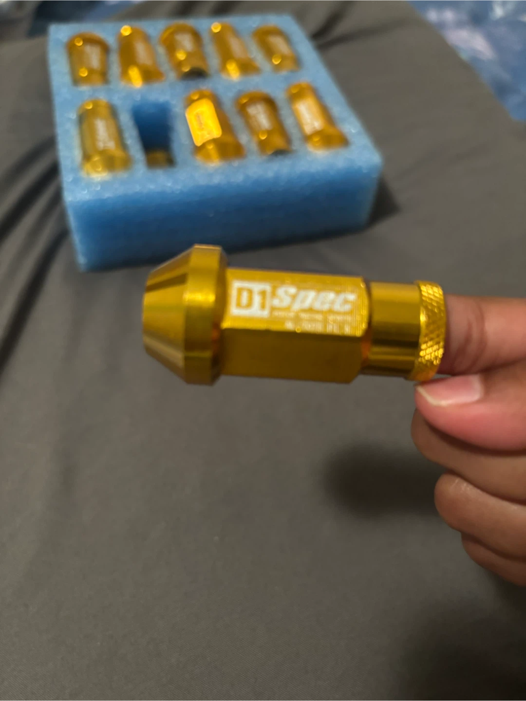 D1 Spec Racing Lug Nuts - Gold - photo 5