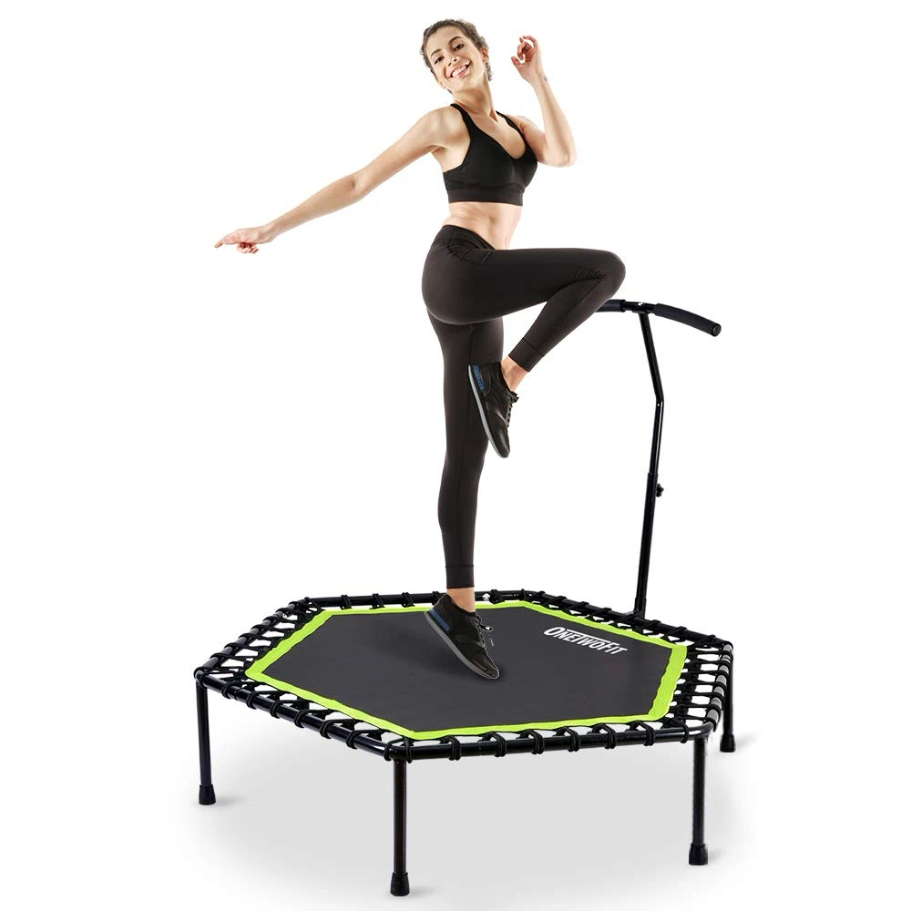 ONETWOFIT 48" Silent Mini Adjustable Trampoline