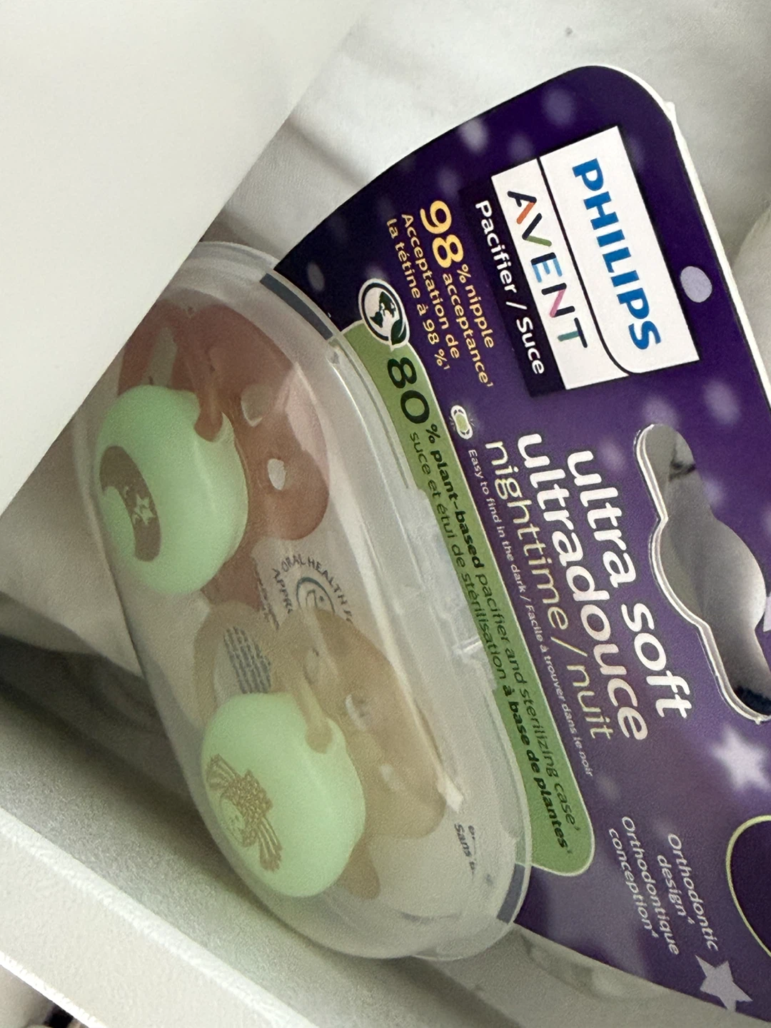 Philips Avent Ultra Soft Night Pacifiers 0-6M baby - photo 3
