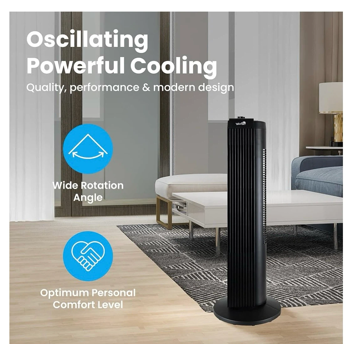 Senville 27" Oscillating Tower Fan - photo 2