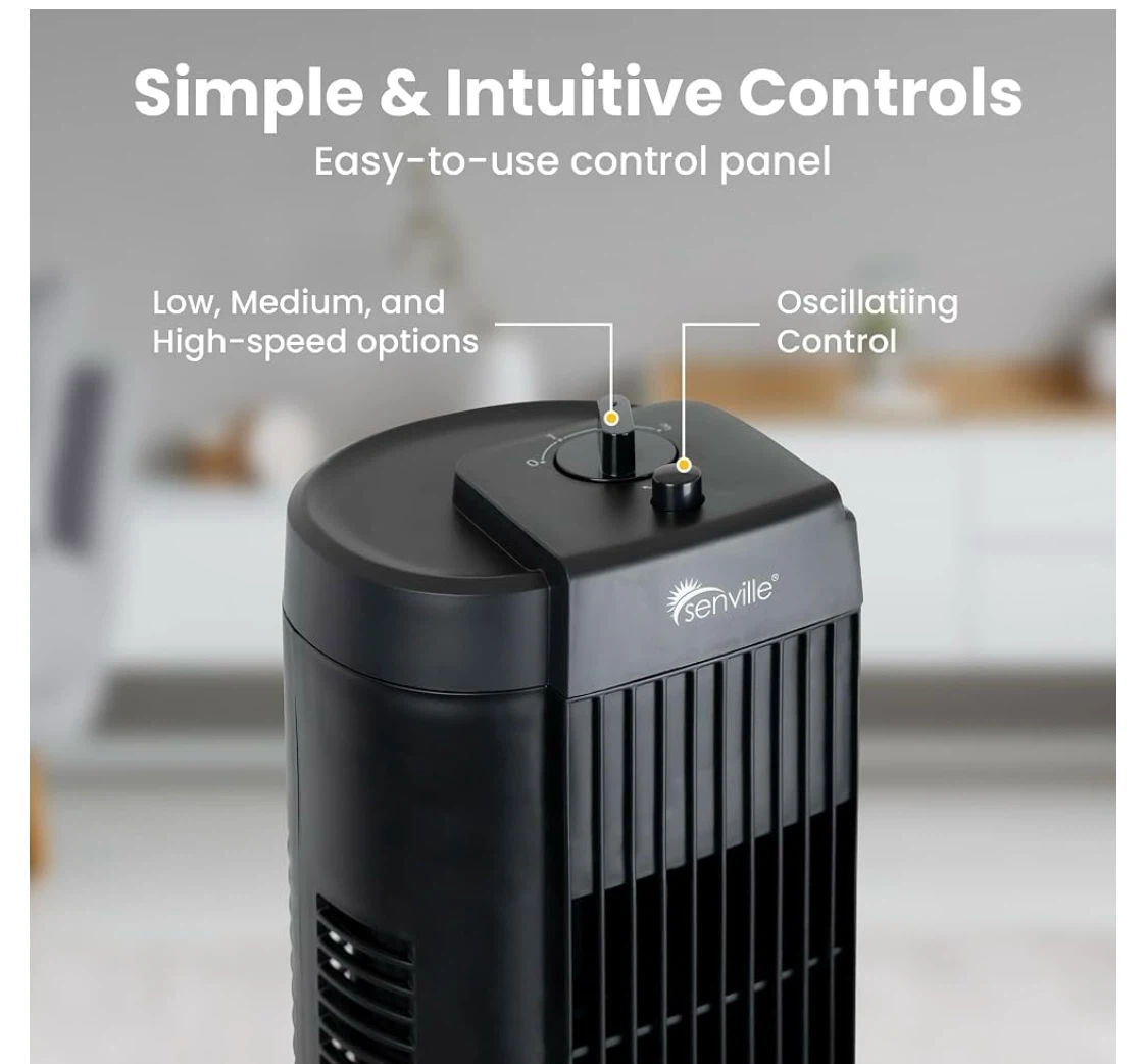Senville 27" Oscillating Tower Fan - photo 3