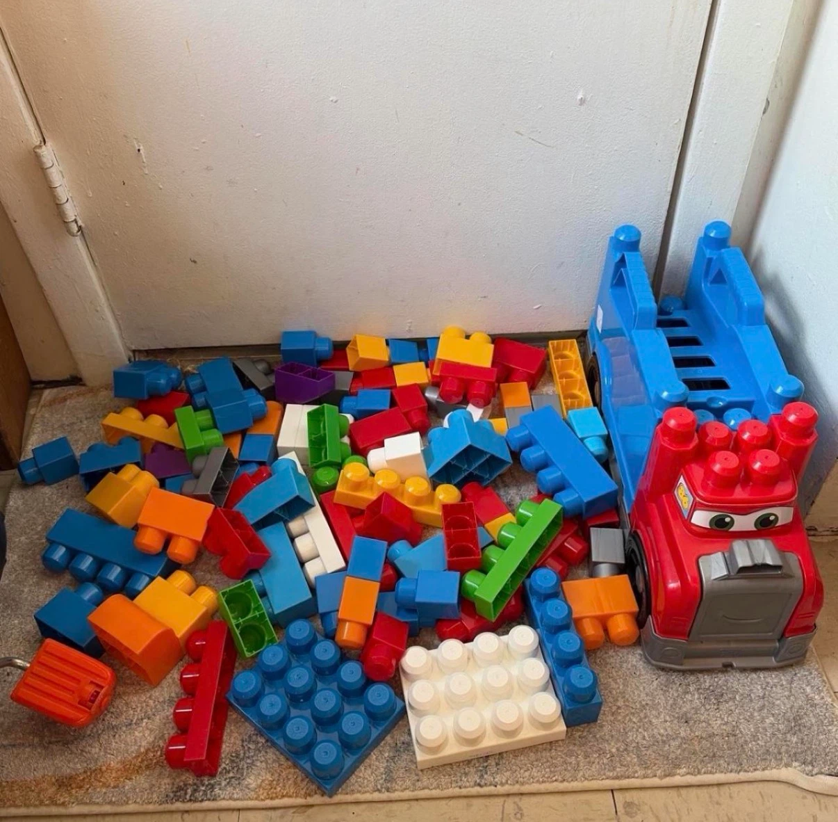 86 blocks and truck