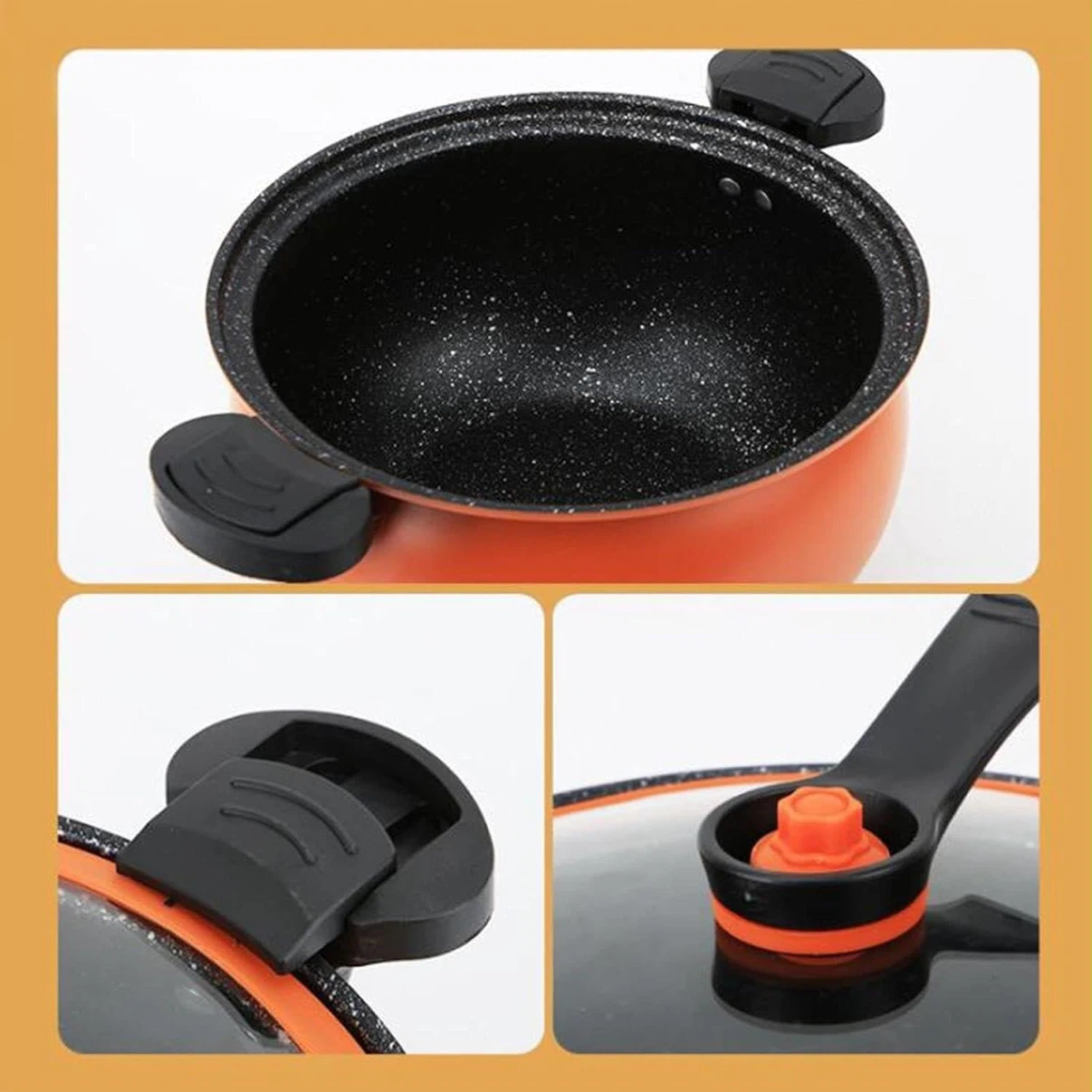 Orange Multi-Pot with Glass Lid - photo 4