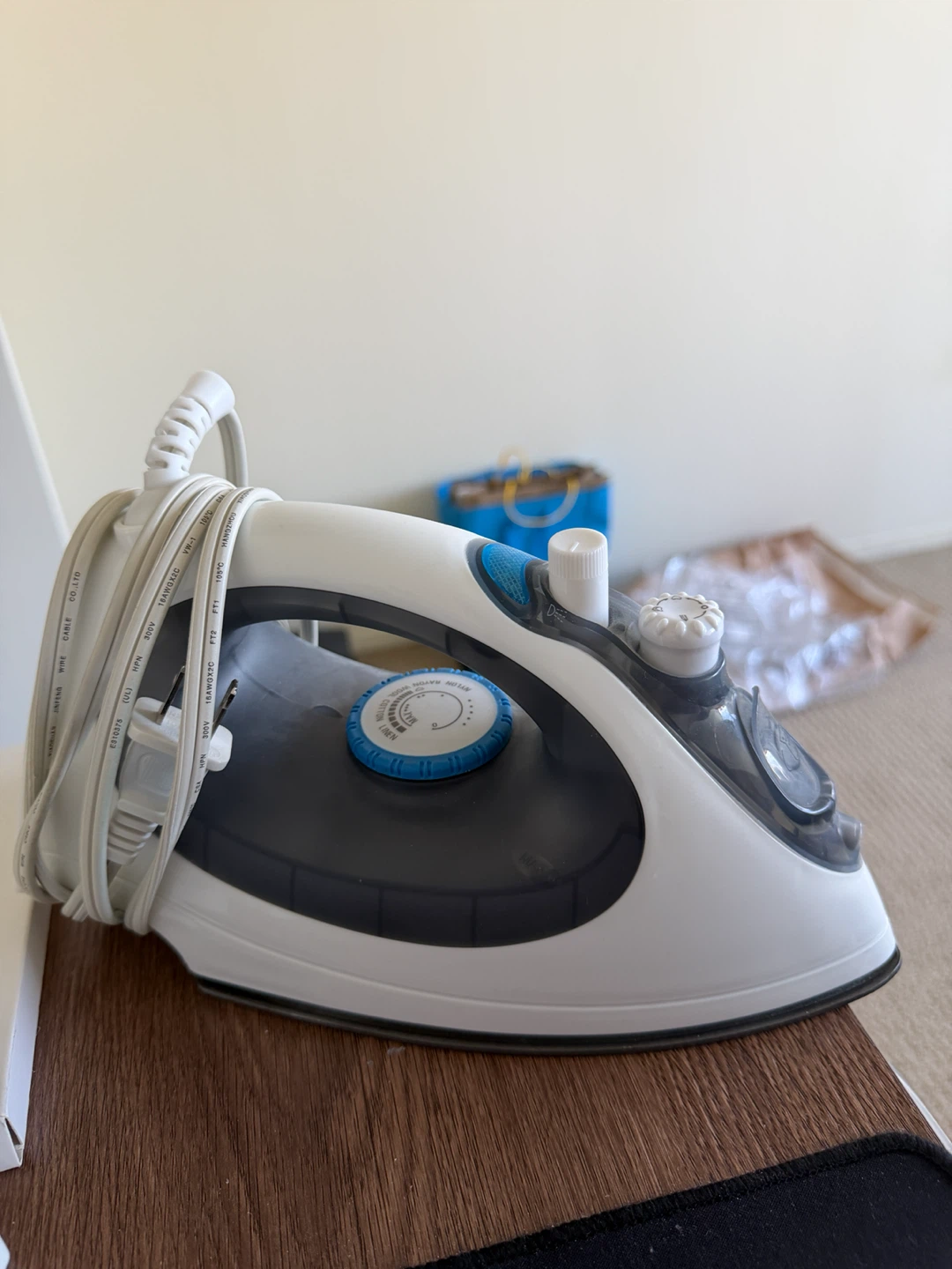 White and Gray Steam Iron