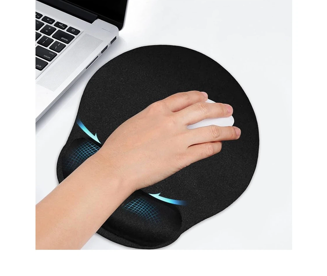 Black Mouse Pad with Wrist Rest Support - photo 2