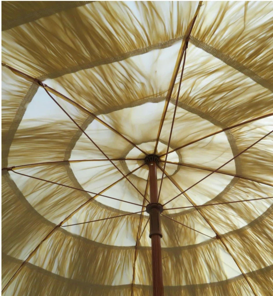 Beach Umbrella with Straw Top - photo 5