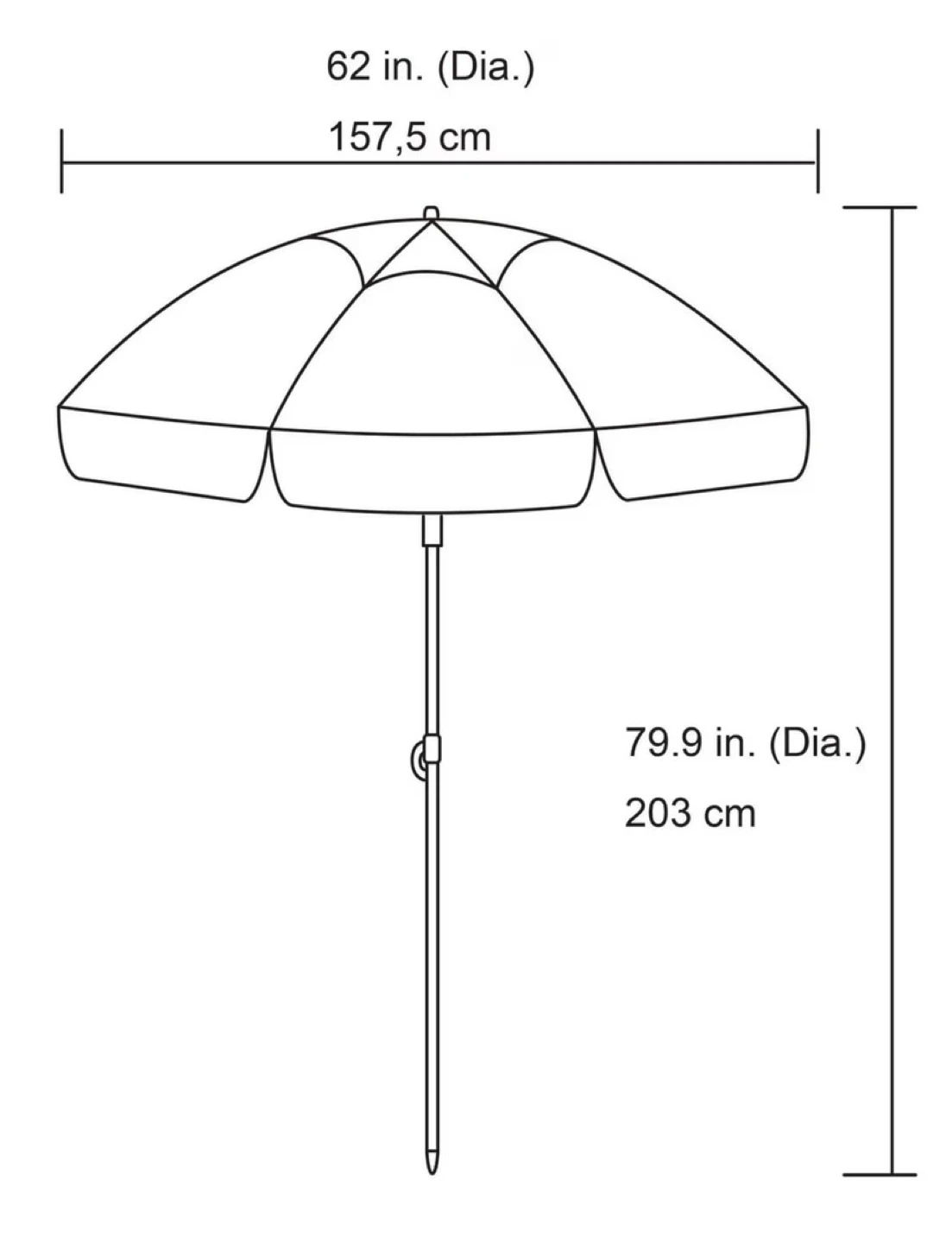 Beach Umbrella with Straw Top - photo 3