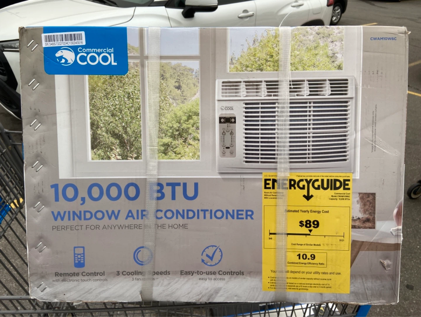 Commercial Cool; 10,000 BTU, unopened window A/C unit