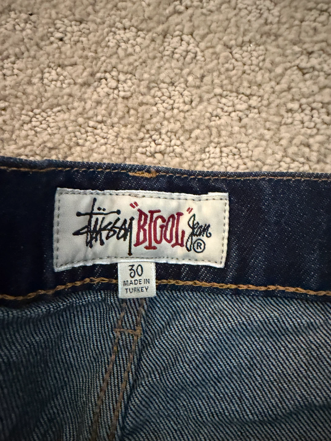 Stüssy Big Ol Jeans Dark Wash Size 30 - photo 4