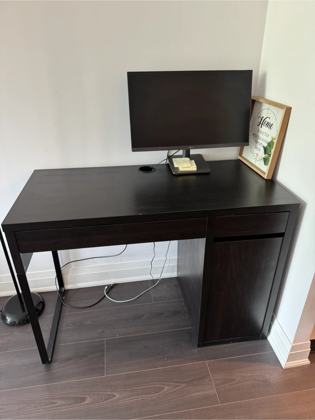 IKEA Computer Desk with Storage – Like New - photo 3