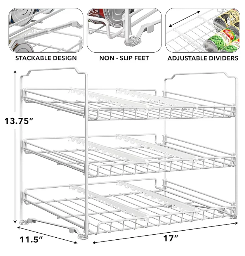 3-Tier Stackable Can Organizer