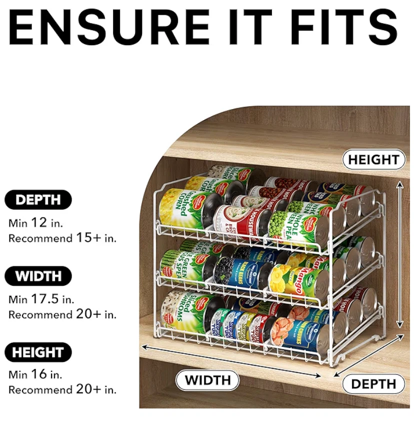 3-Tier Stackable Can Organizer - photo 2