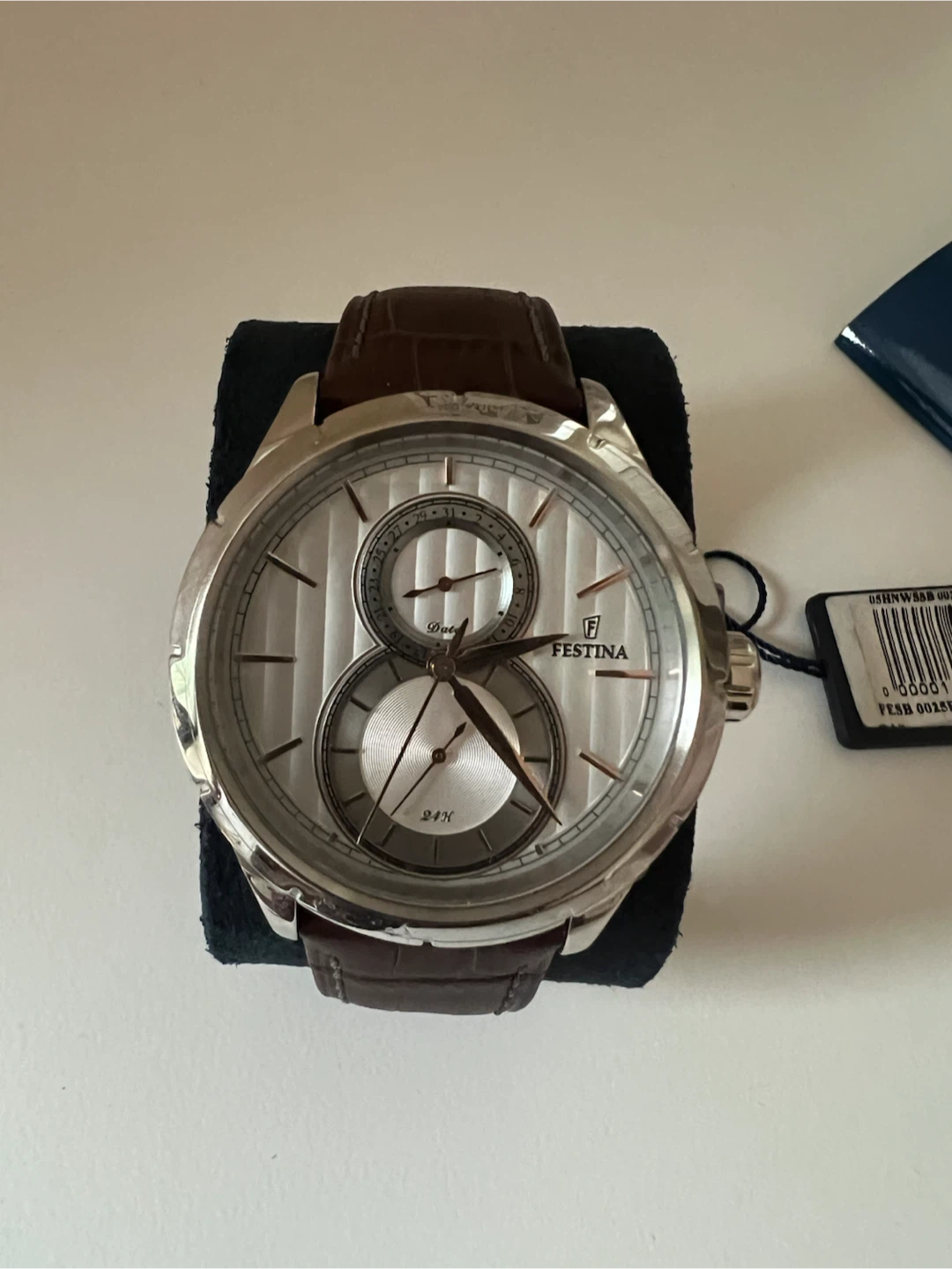 Festina "Date & 24H" Stainless Steel Watch