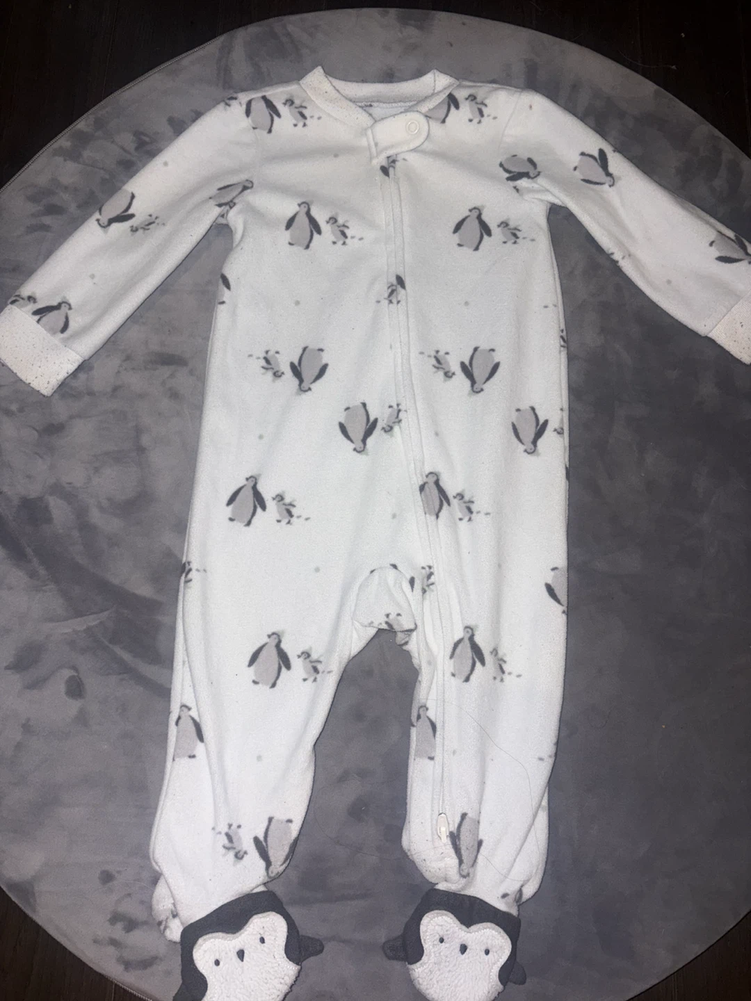 Manteau-pyjama Carter's 6-9 mois avec pingouins