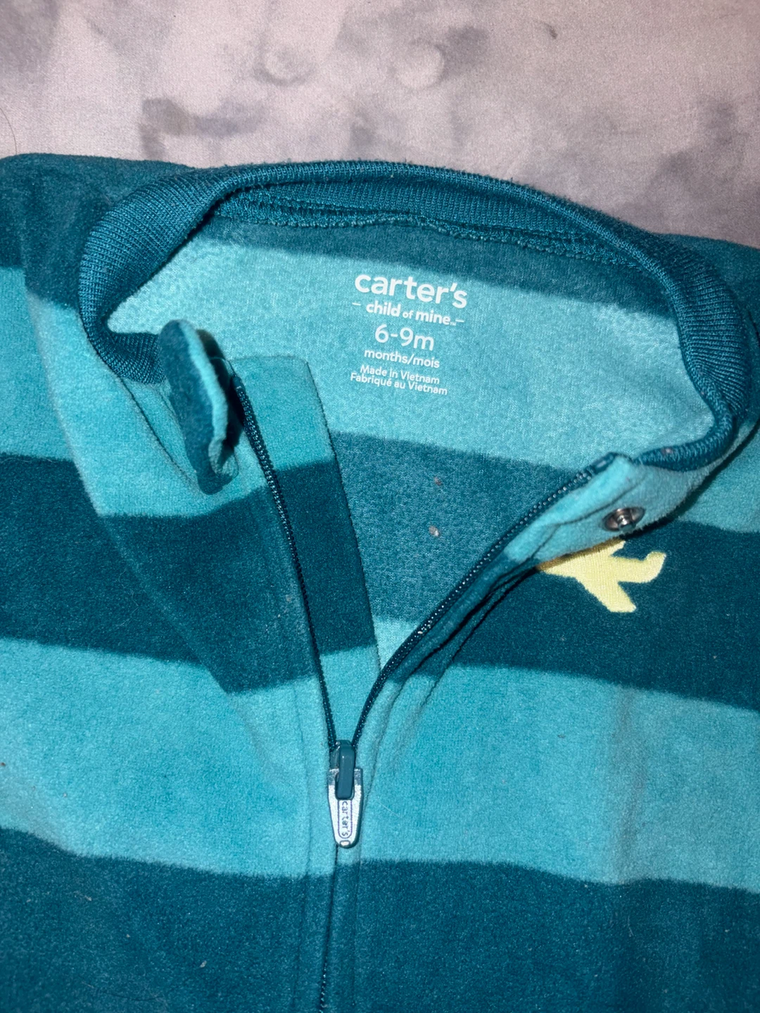 Pyjama une pièce Carter's rayé 6-9 mois - photo 2