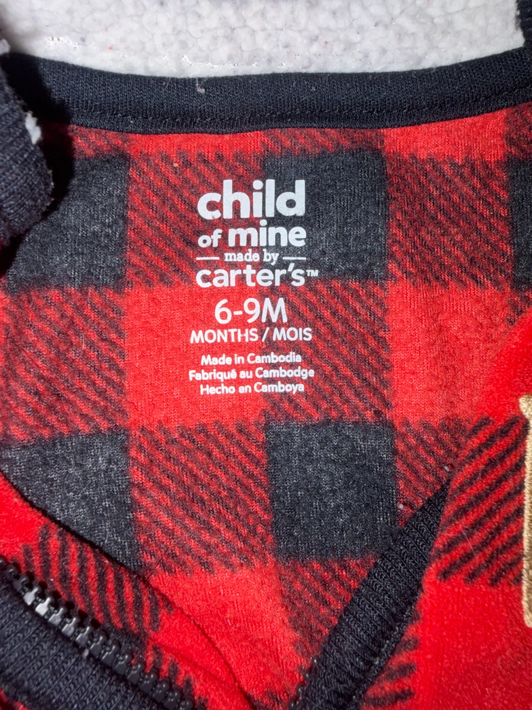 Combinaison pyjama "child of mine" Carter's  6-9 mois - photo 2