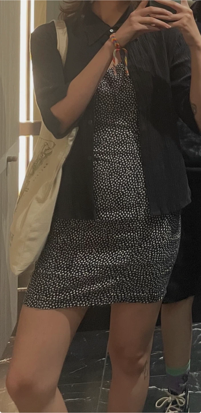 Black and White Pattern Dress - photo 3