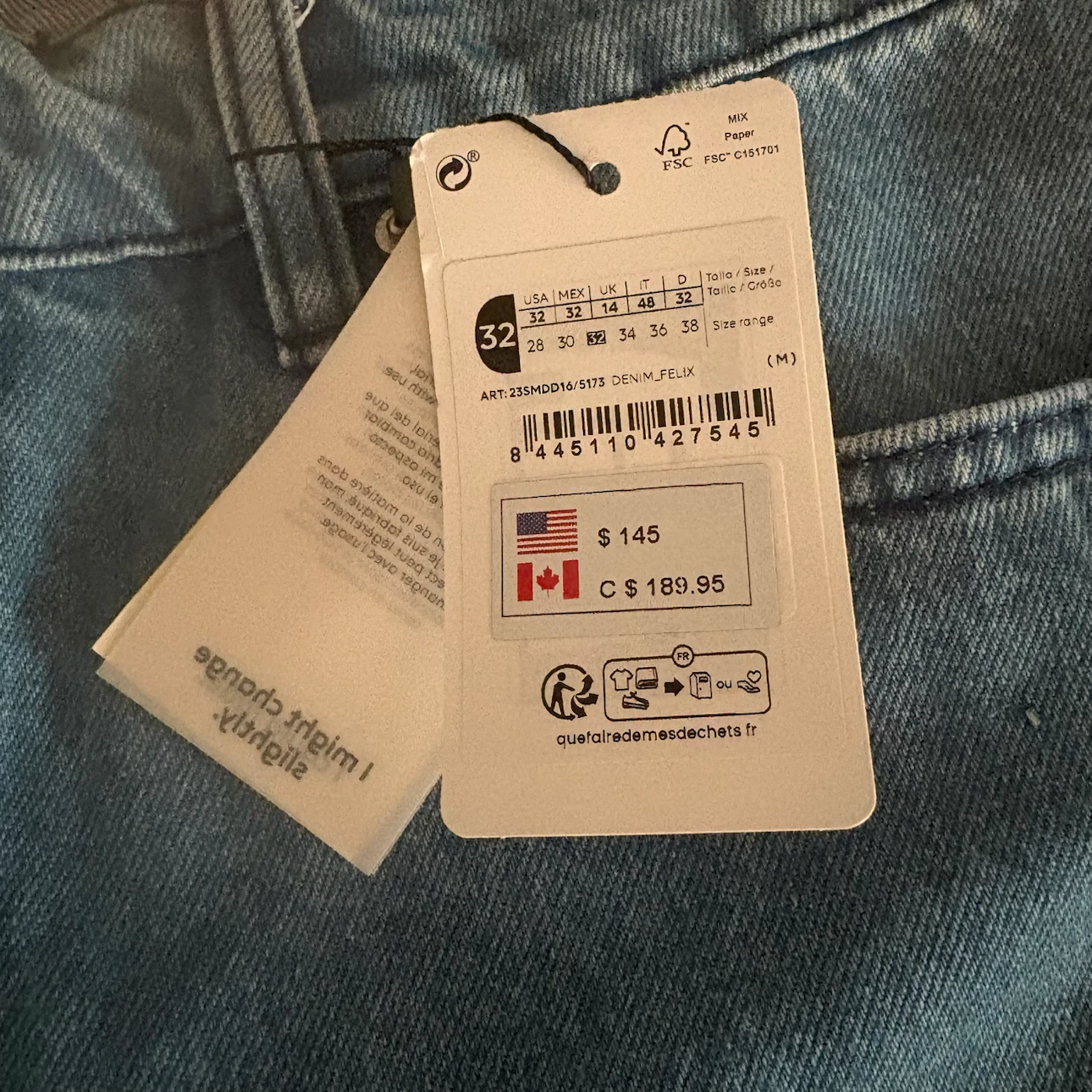 NWT Desigual jeans Size 32 - photo 2
