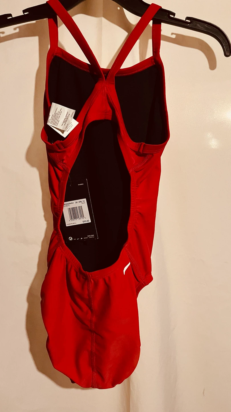 Nike Girls Red GUARD Swimsuit Size 12 - photo 5