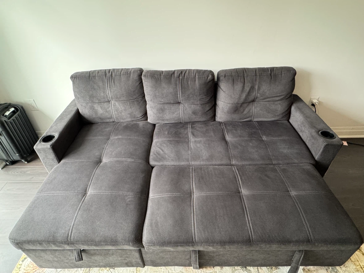 Sofa Bed with Storage | Excellent Condition | Moving Sale - photo 2
