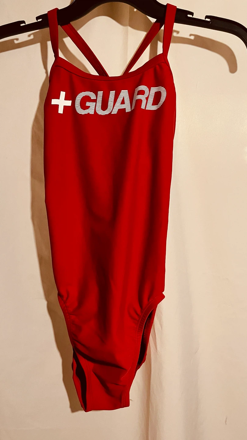 Nike Red Lifeguard Swimsuit