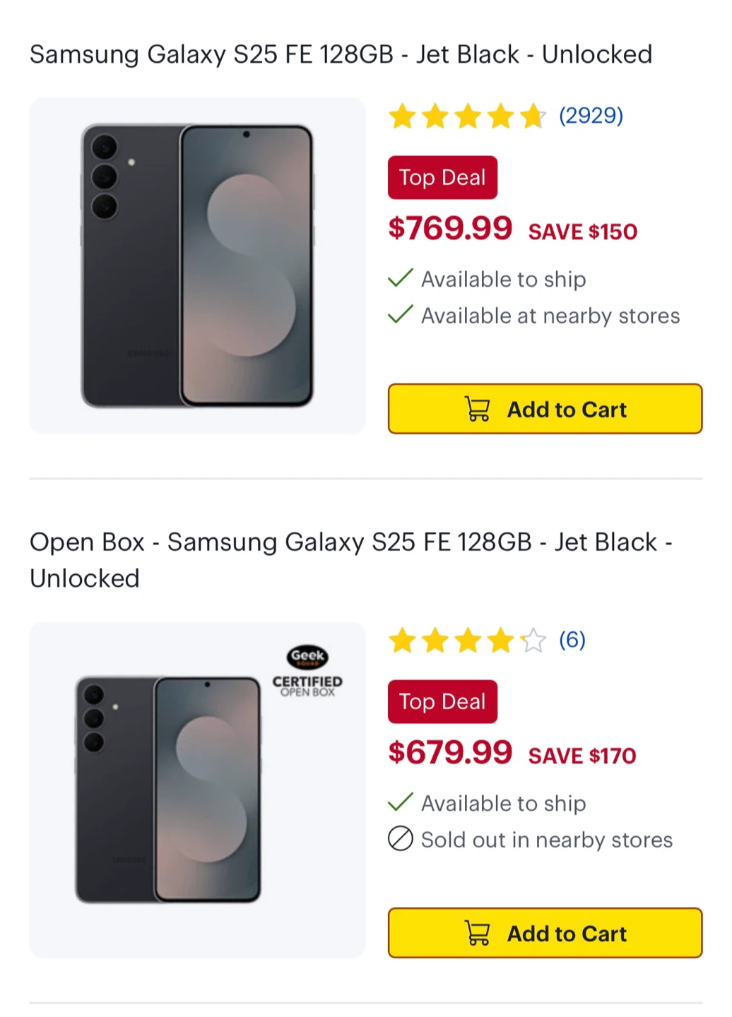 NEW - Samsung Galaxy S25 FE 128GB - Jet Black - photo 2