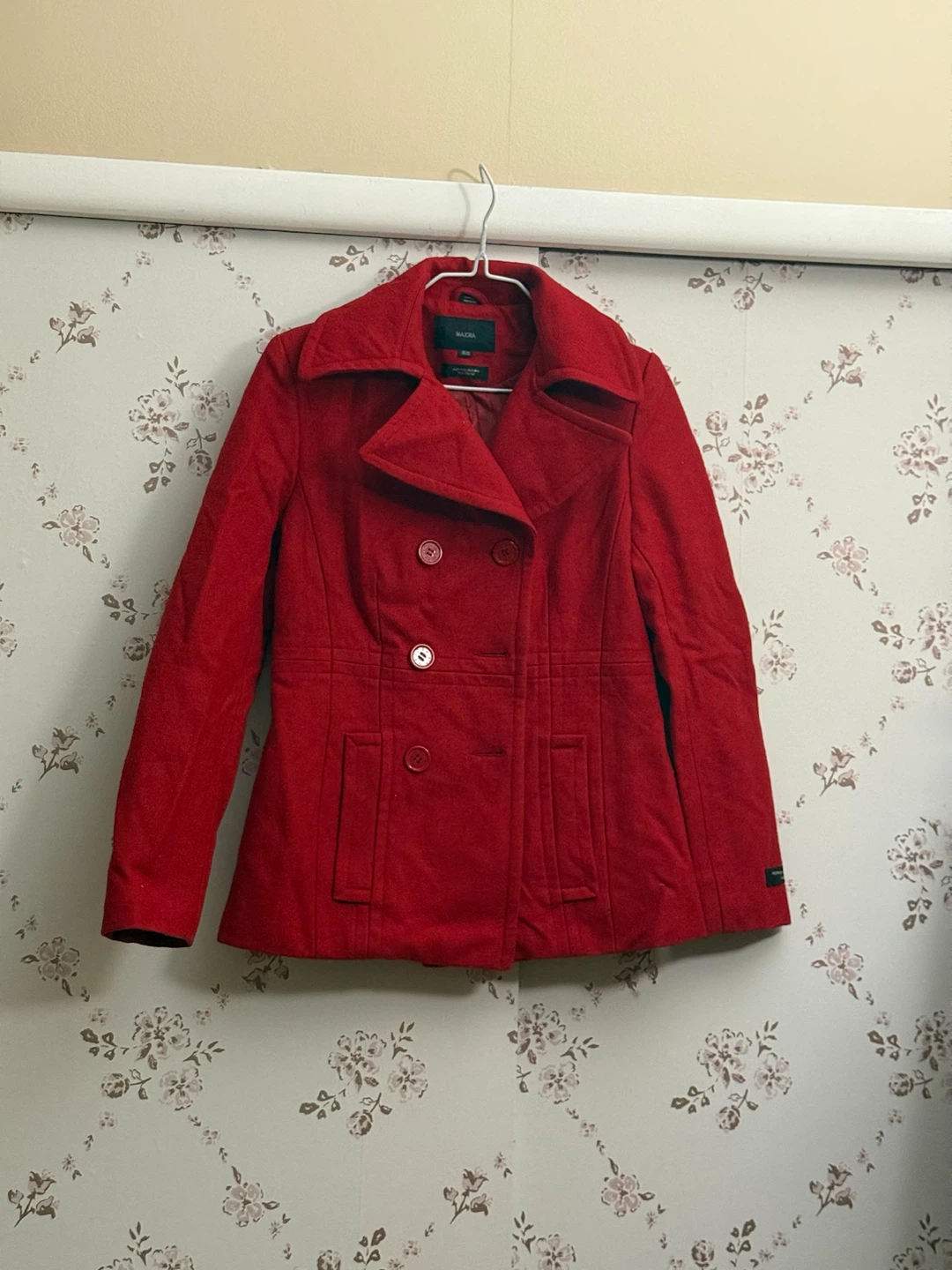 MAJORA Red Wool Blend Peacoat - photo 2