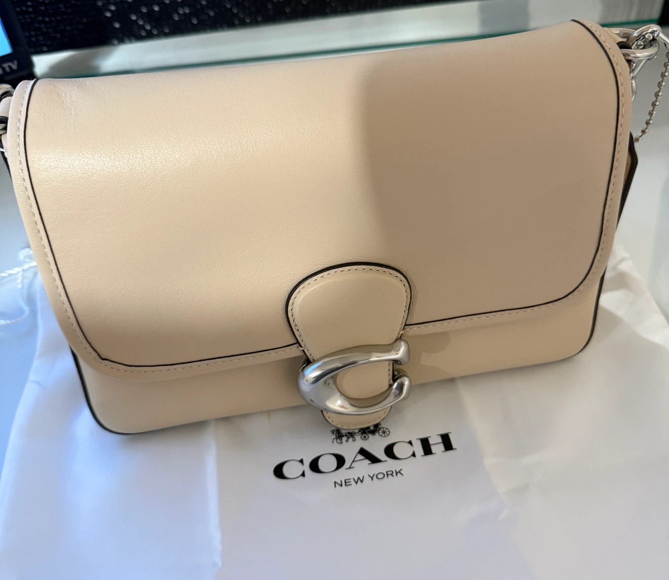 Coach soft tabby ivory