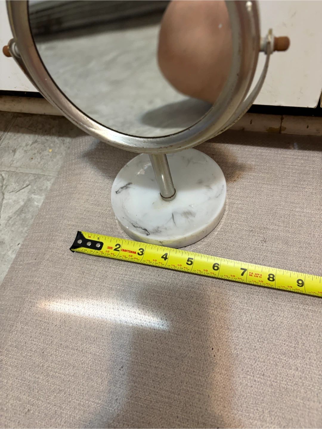 Vanity Mirror with Marble Base - photo 2