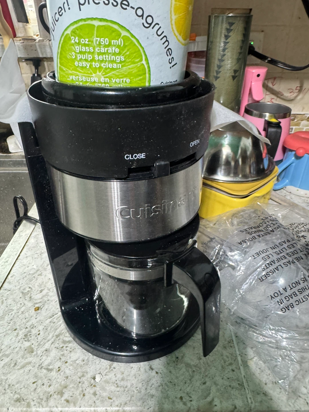 Cuisinart Juicer missing a aprt