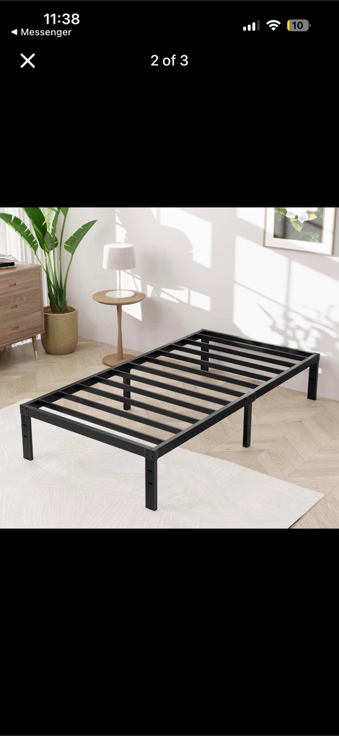 Black Metal twin Bed Frame