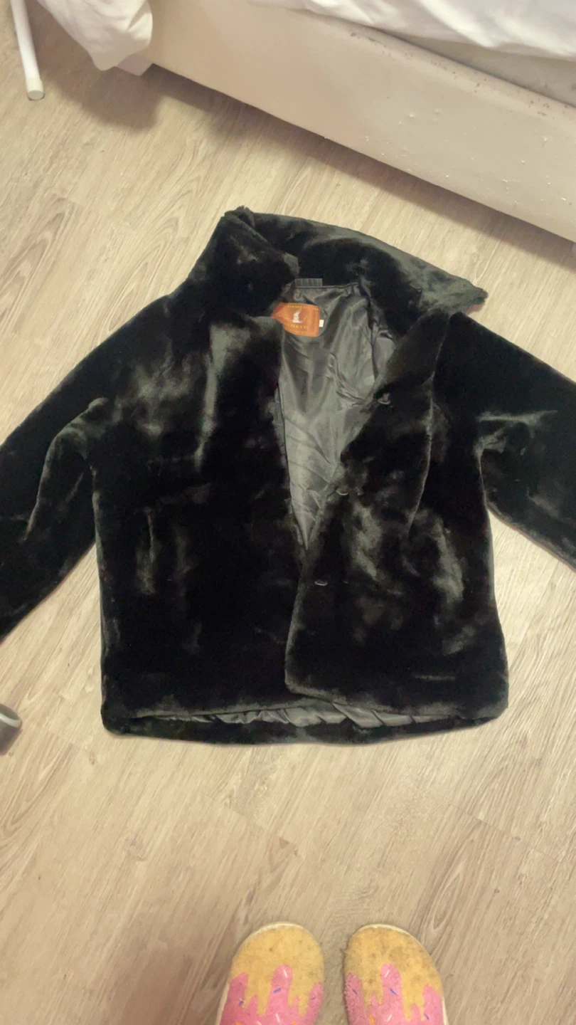 Black Faux Fur Jacket