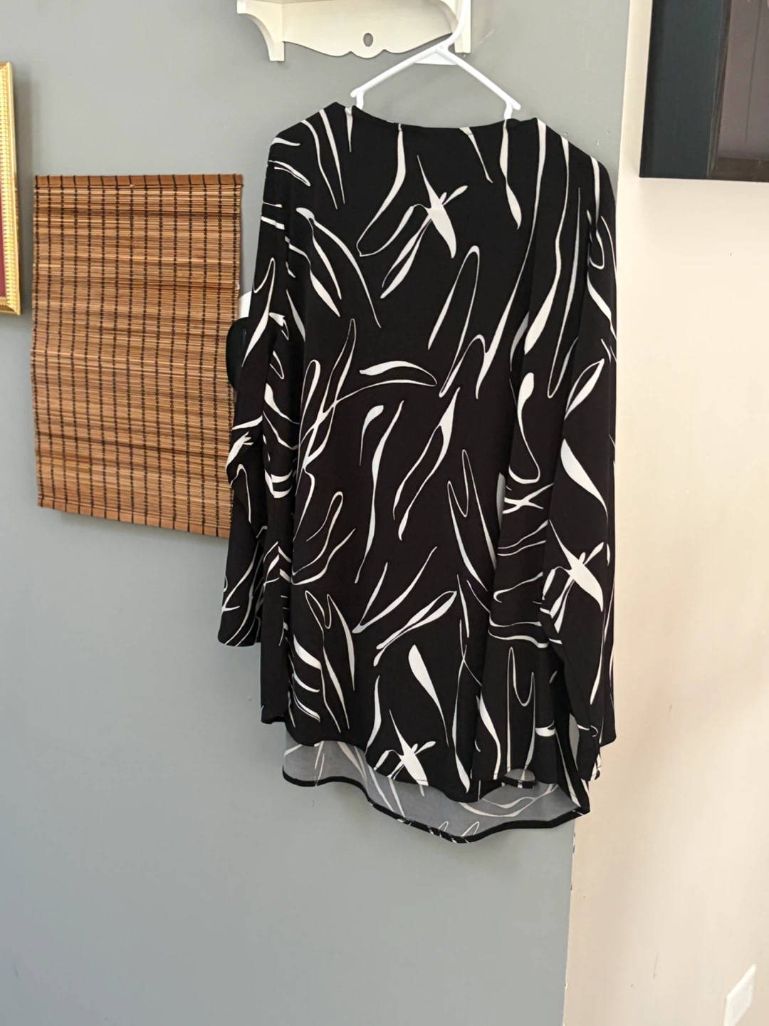 Alfani Black & White Print Tunic Top 2X - photo 4