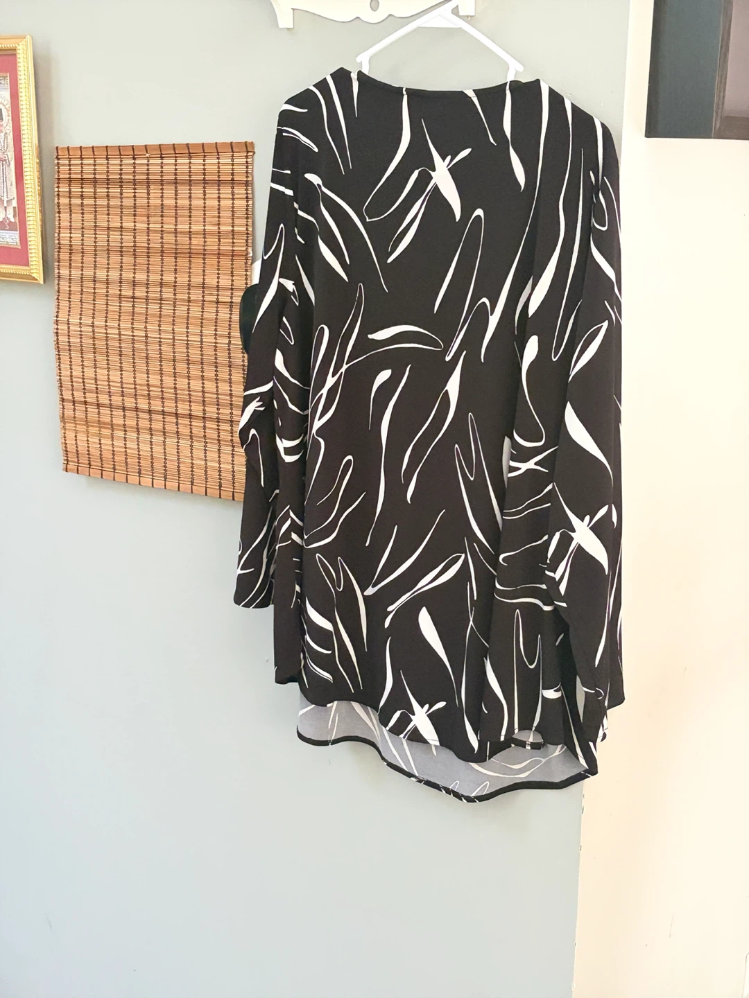 Alfani Black & White Print Tunic Top 2X - photo 5