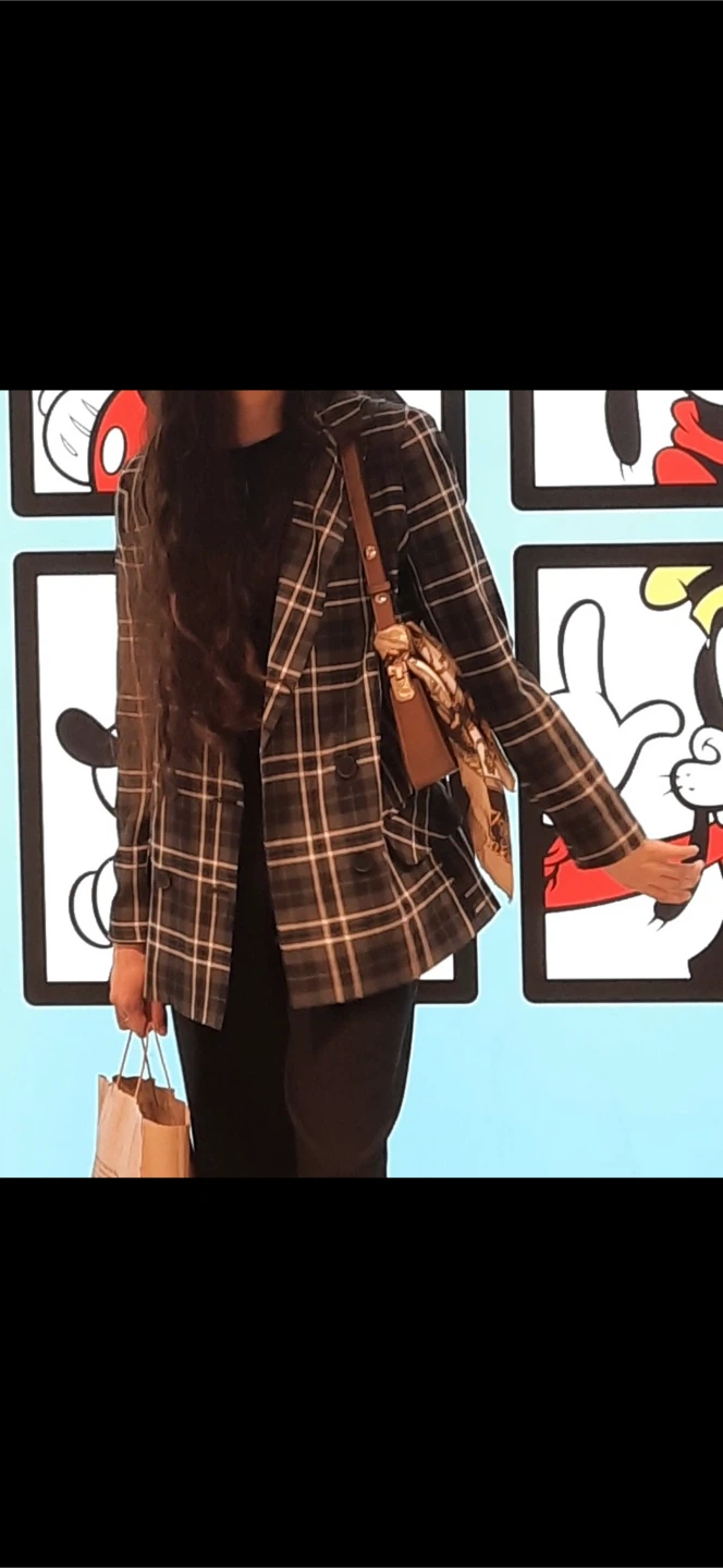 Plaid Blazer Jacket