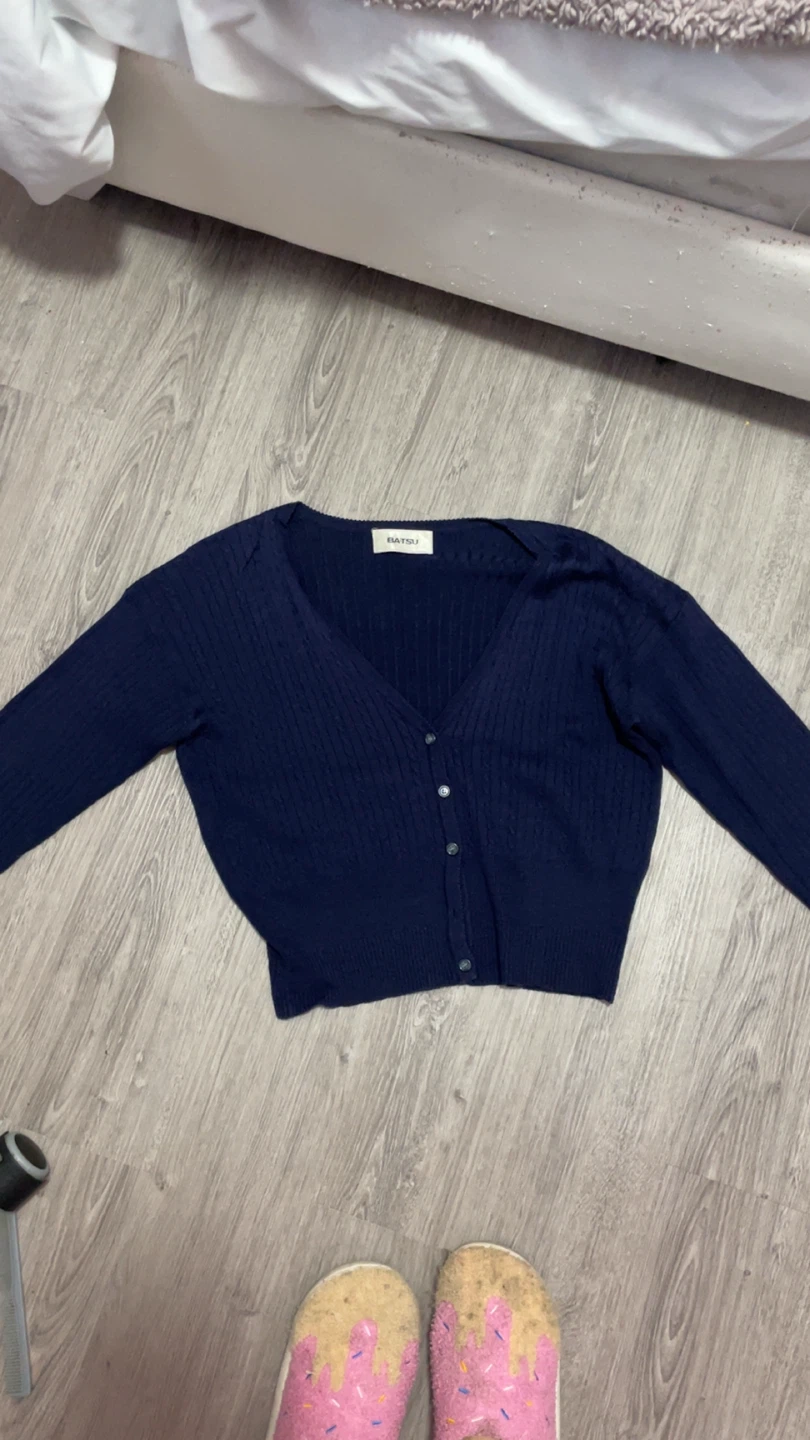 Navy Blue Cardigan