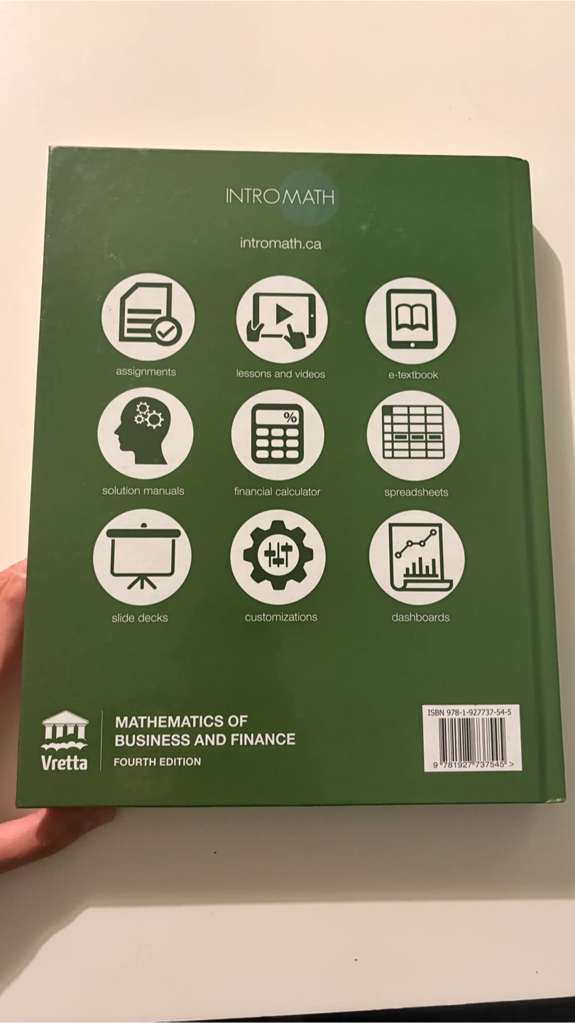 Mathematics of Business and Finance Fourth Edition Textbook - photo 3