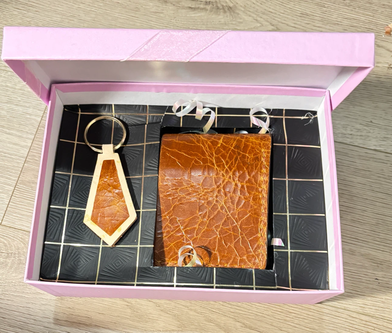 Leather Wallet and Keychain Set - photo 4