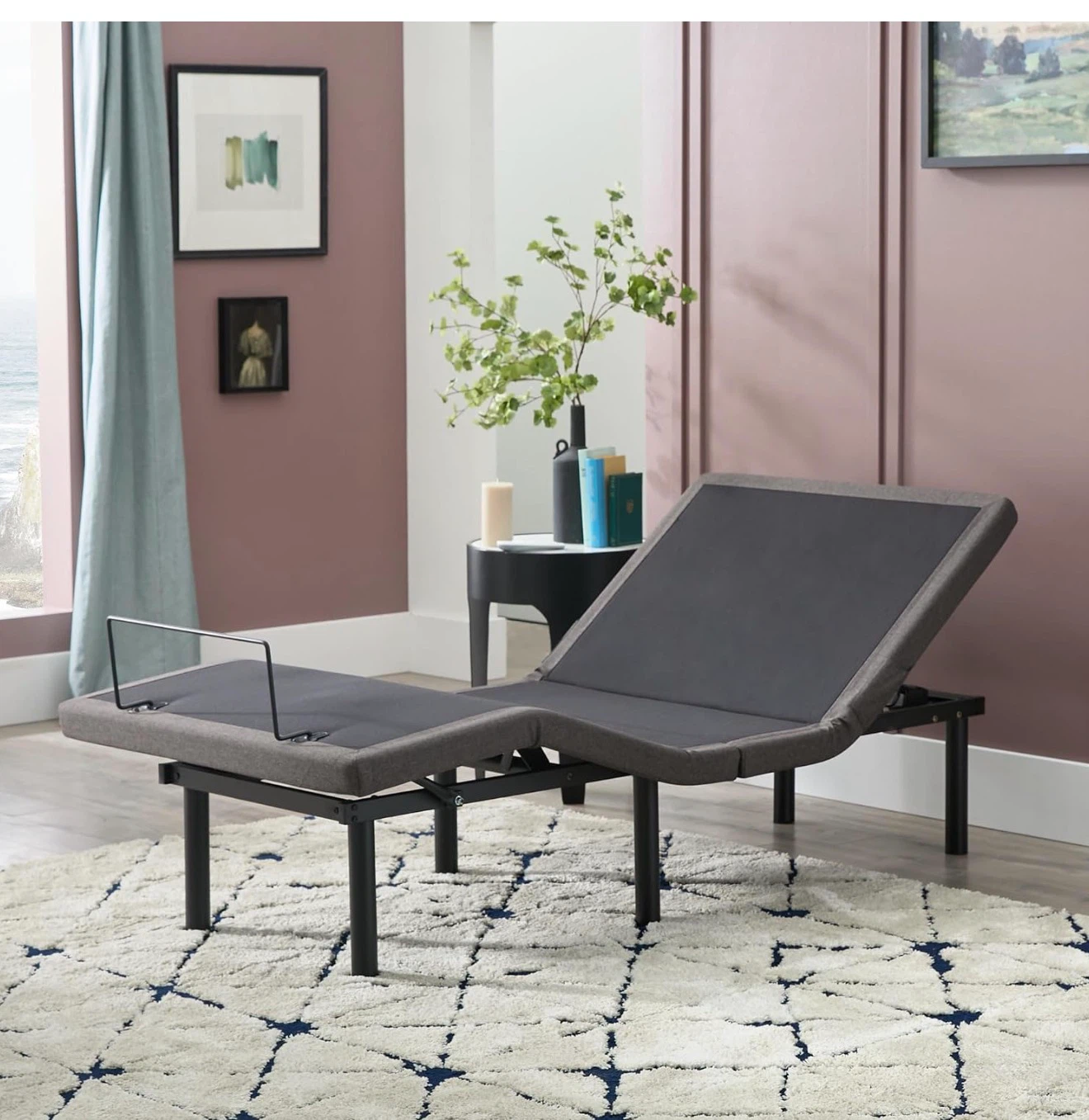 Giantex Twin XL Adjustable Bed Base with Massage