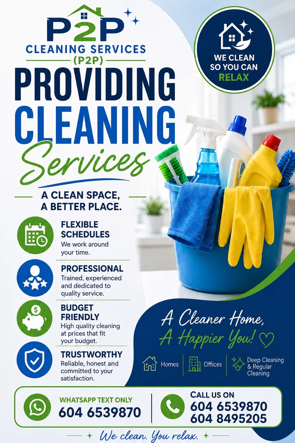 P2P cleaning services