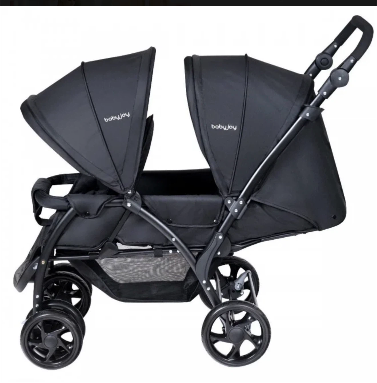 Babyjoy Double Stroller - Black - photo 3
