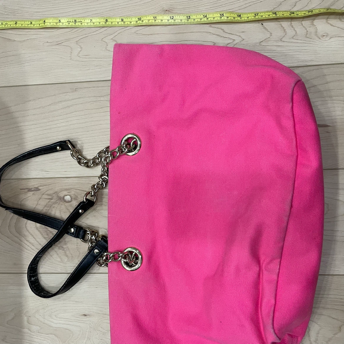 Luxury Hot Pink Canvas Tote Bag - photo 2