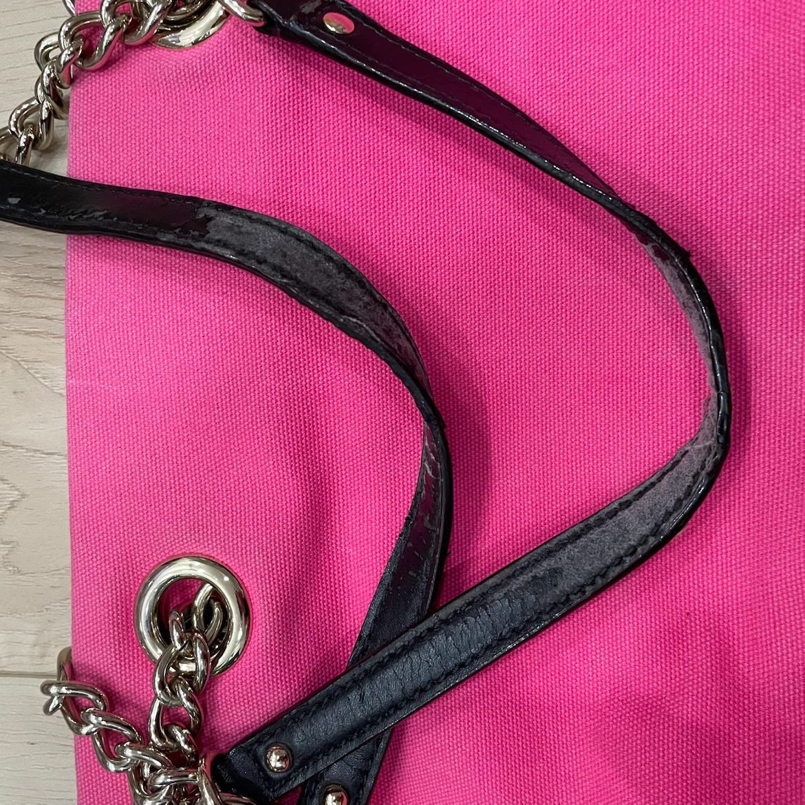 Luxury Hot Pink Canvas Tote Bag - photo 3