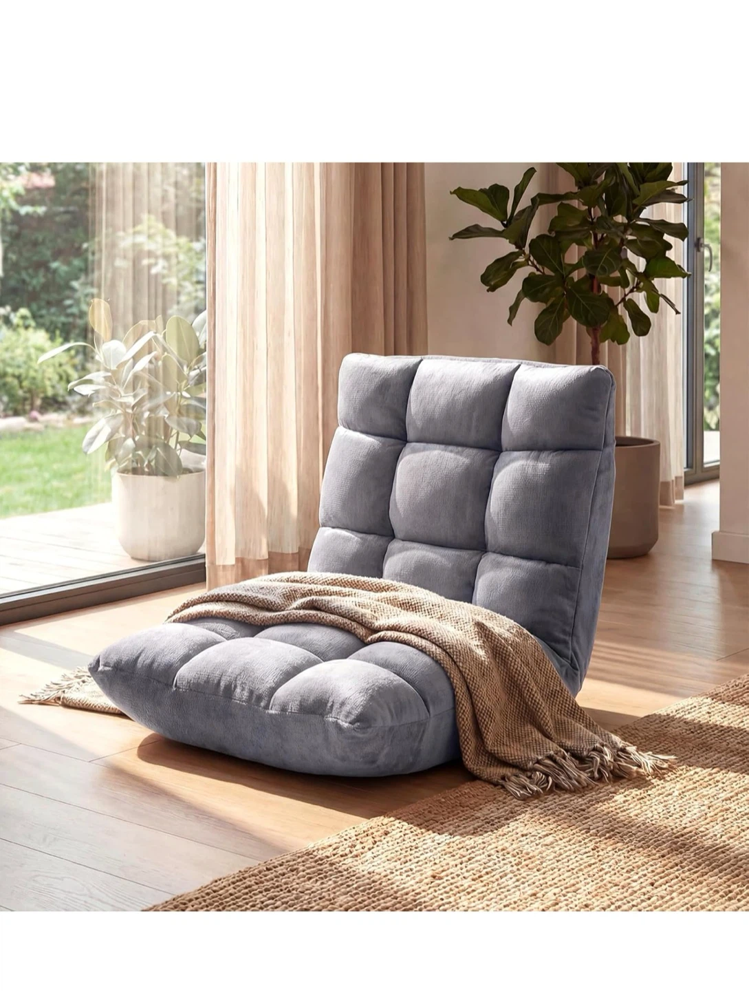 Grey Floor Chair