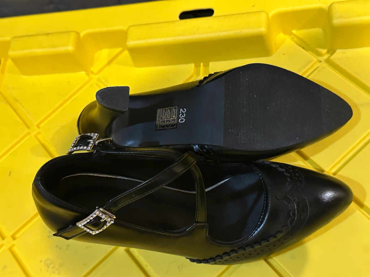Black Mary Jane Heels Size 230 - photo 3